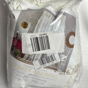 New Boho Lace Fringe Curtains 60”x 95” Ivory